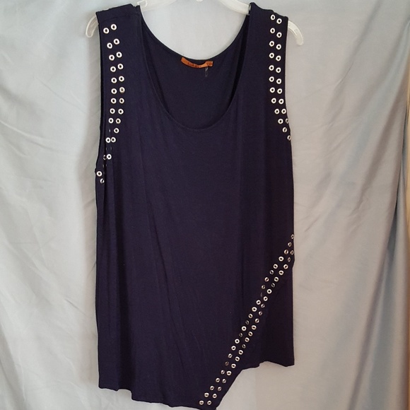 Belldini Tops - Belldini Plus Size 2X Blue Shell Tunic